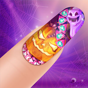 Glow Halloween Nails Game