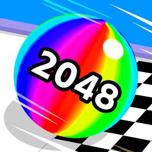 Ball Run 2048 game